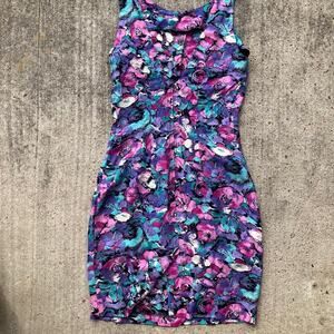 Concepts multicoloured floral 90s dress
